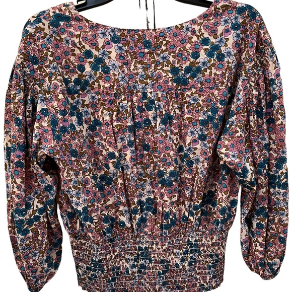 Anthropologie Maeve Odette Smocked
Floral Blouse S - Picture 6 of 11